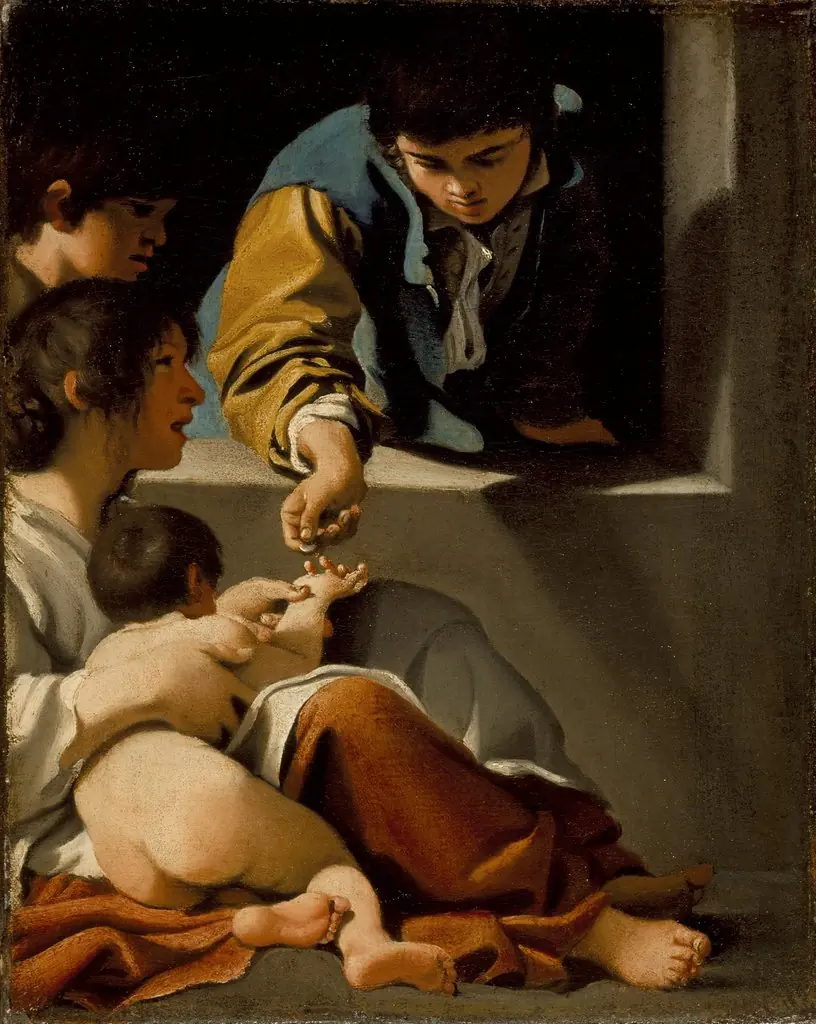 Study for the 'The Charity of St. Elizabeth', by Bartolomeo Schedoni