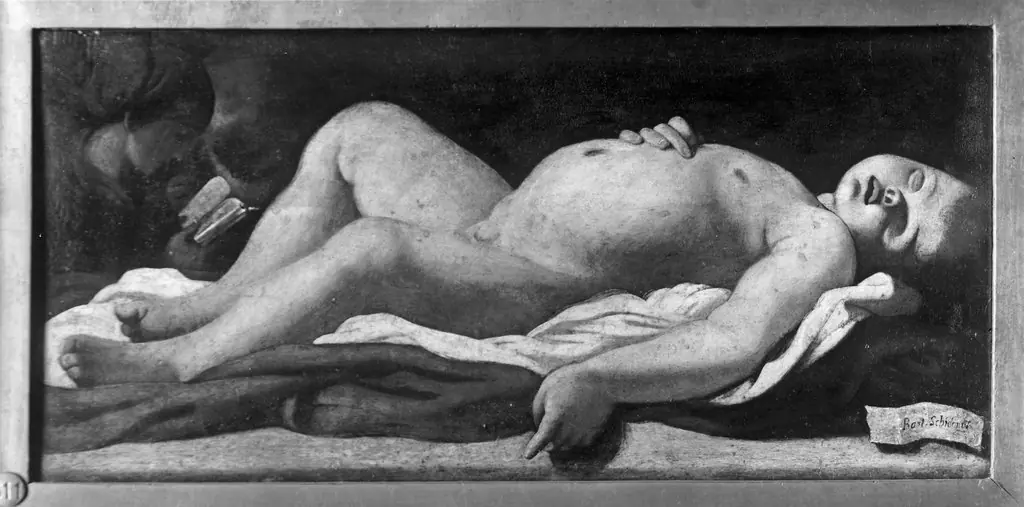The Infant Christ Sleeping, by Bartolomeo Schedoni
