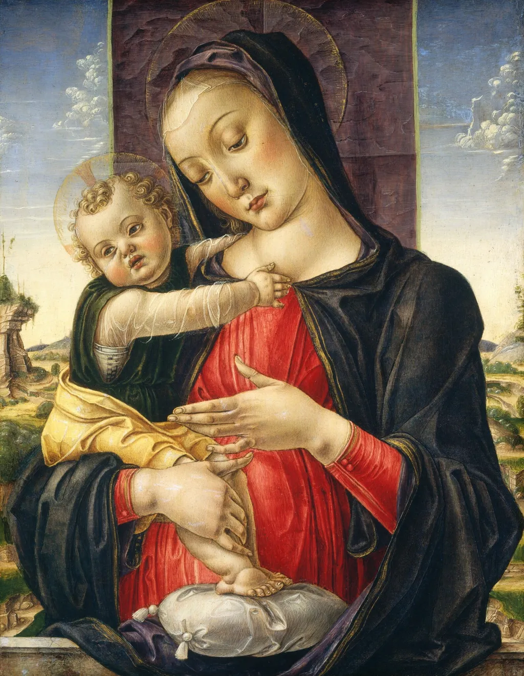 Madonna and Child, by Bartolomeo Vivarini, tempera, 1475