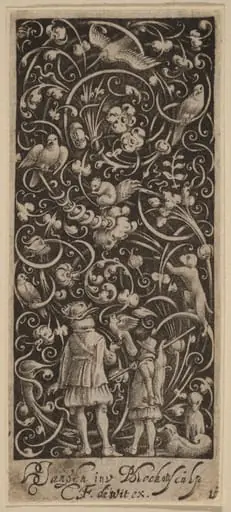 Ornament with Foliage and Birds, by Bartolomeus van Lochom