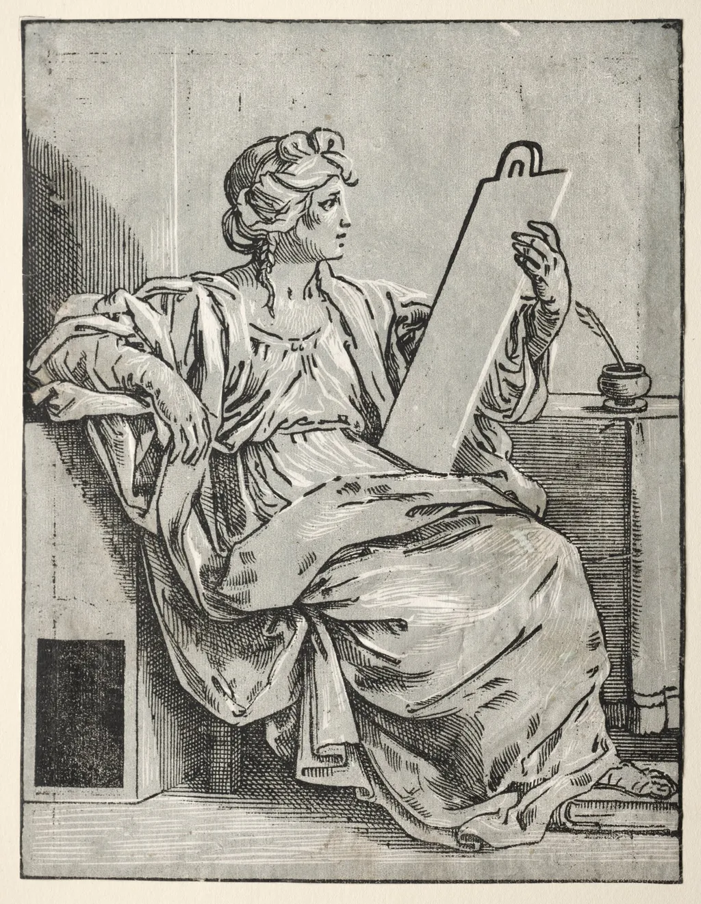 A Sibyl, by Bartolommeo Coriolano, 1640