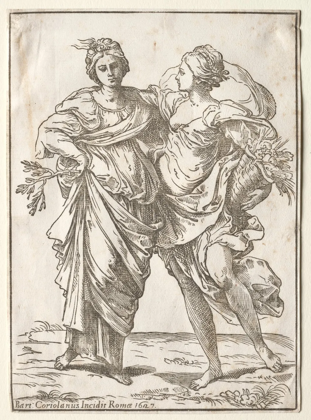 Alliance of Peace and Abundance, by Bartolommeo Coriolano, 1627