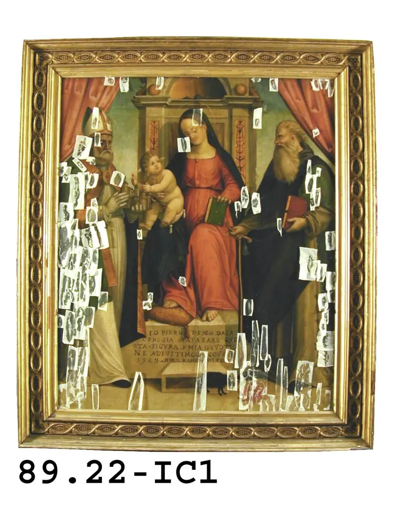 The Virgin Enthroned with Saint Amadio and Saint Anthony, by Bartolommeo Ramenghi