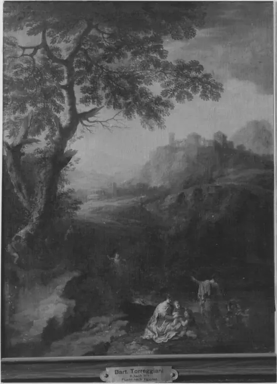 Landschaft mit Flucht nach Ägypten, by Bartolommeo Torregiani