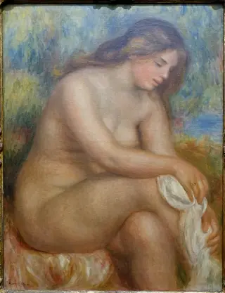 Bather Drying her Right Leg