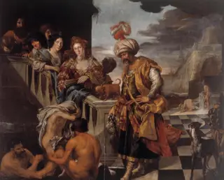 Bathing in an Oriental Harbour