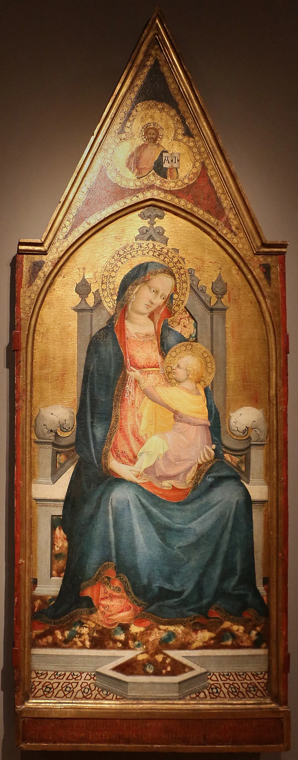 madonna col bambino in trono, by Battista di Biagio Sanguigni, unspecified, 1419
