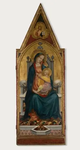 Virgin and Child Enthroned, by Battista di Biagio Sanguigni