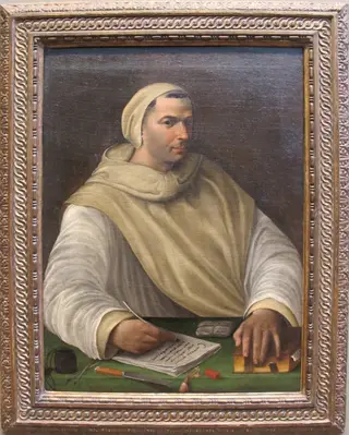 Ritratto di un monaco olivetano, by Battista Franco