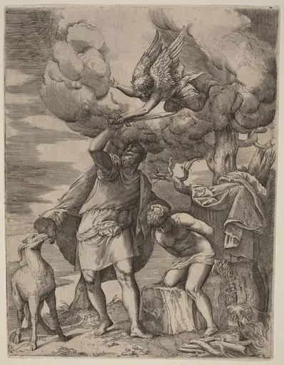 The Sacrifice of Abraham, by Battista Franco