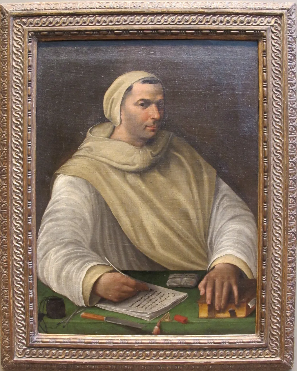 Ritratto di un monaco olivetano, by Battista Franco Veneziano, unspecified, 1530
