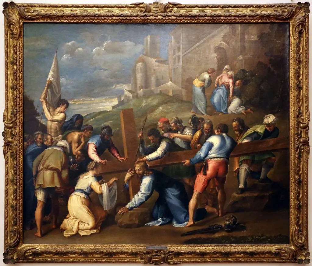 Road to Calvary, by Battista Franco Veneziano