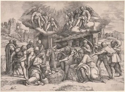 The Adoration of the Shepherds, by Battista Franco Veneziano