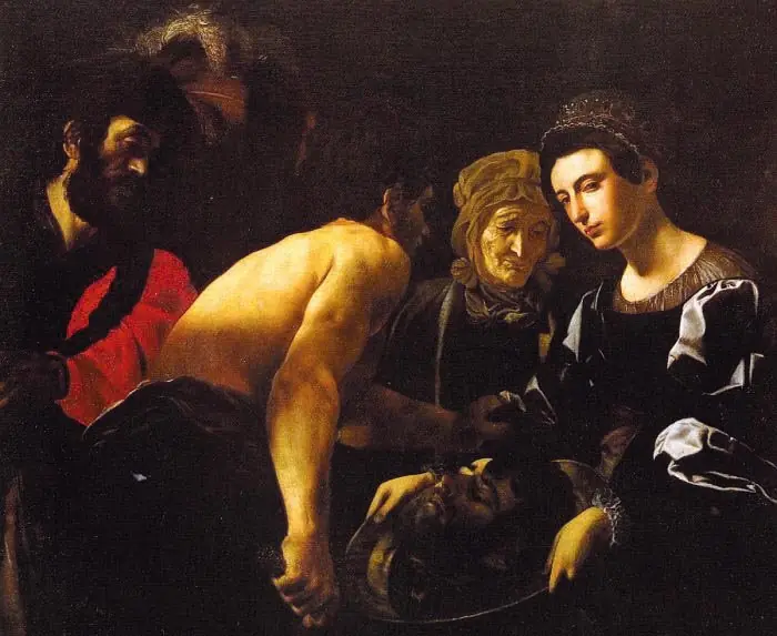 Salome receives the Head of St. John the Baptist, by Battistello Caracciolo