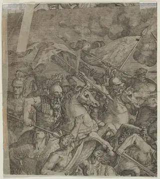 Battle of the Milvian Bridge (fragment) (verso)