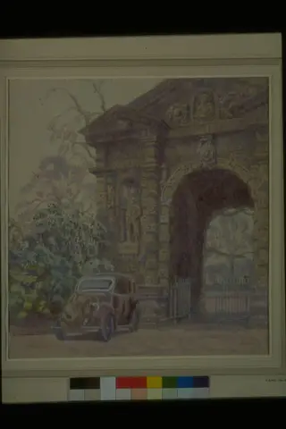 Entrance to the Botanical Garden, Oxford, Oxfordshire, by Bayes