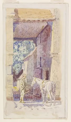 Hotel Entrance, Dedham, by Bayes