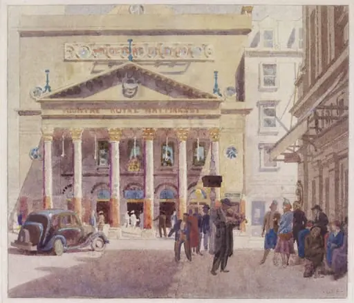 Porch of the Haymarket Theatre