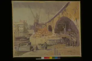 Regent's Canal Docks, Stepney, London, by Bayes