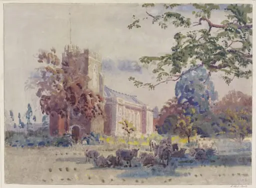 St. Lawrence Church, Little Stanmore, by Bayes