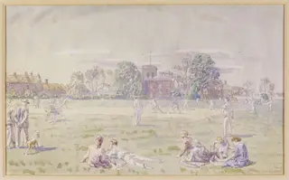 The Cricket Green, Great Bentley, by Bayes