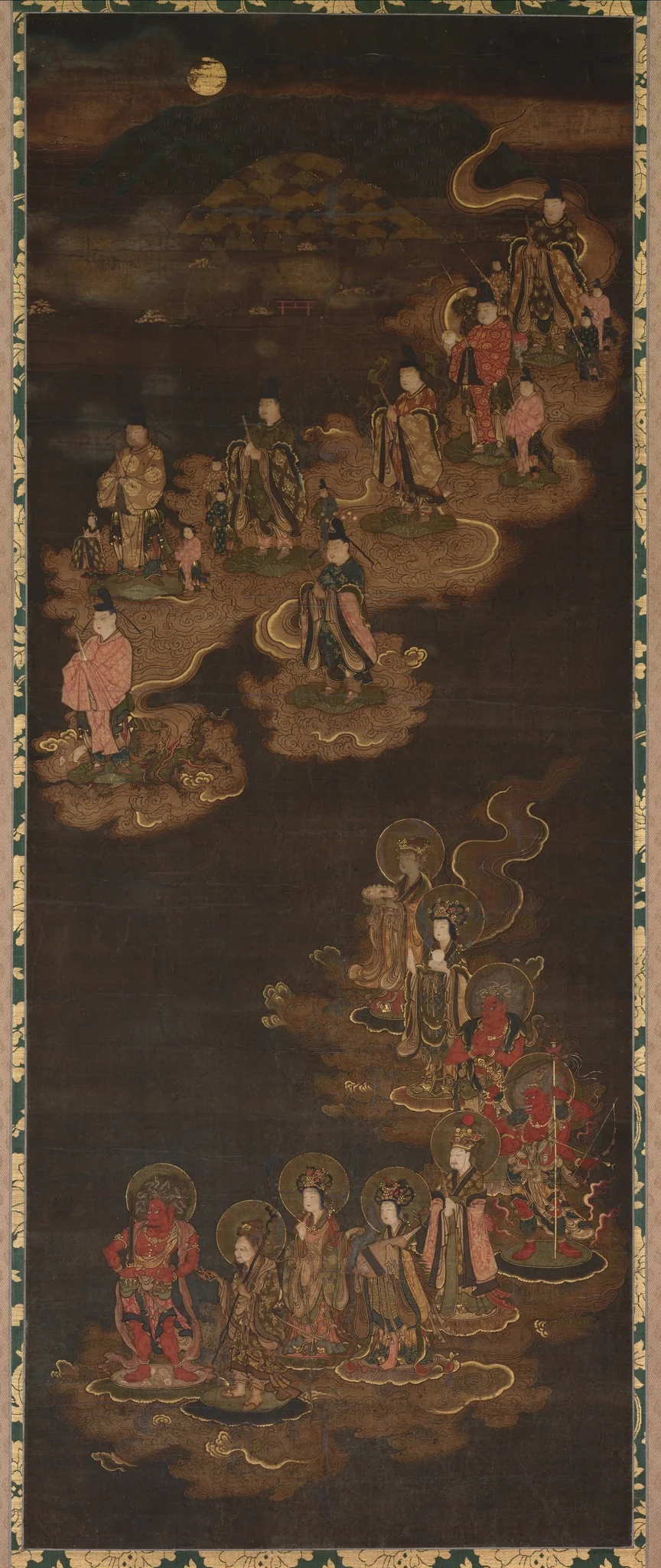 Descent of the Nine Luminaries and the Seven Stars at Kasuga, detail