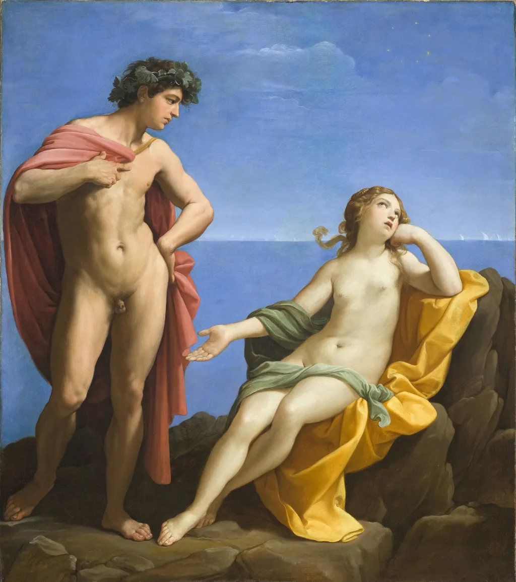 Bacchus and Ariadne, by Guido Reni, oil, 1619