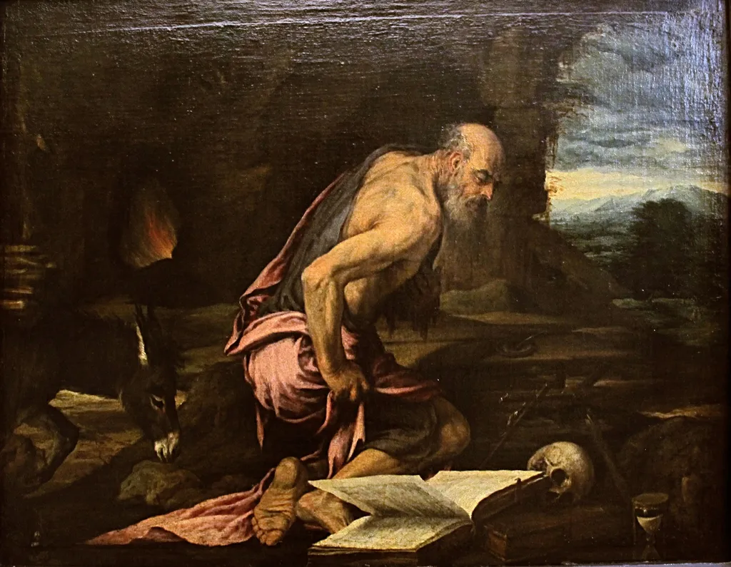 Der büßende hl. Hieronymus, by Jacopo Bassano, unspecified, 1550
