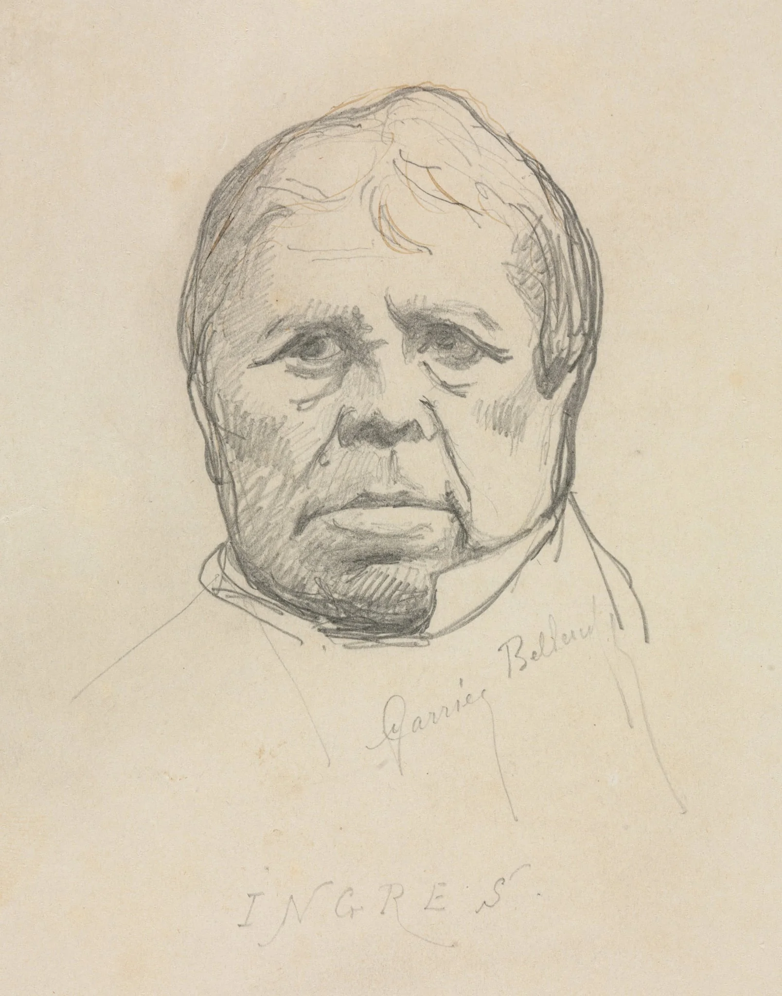 Portrait of Ingres, detail