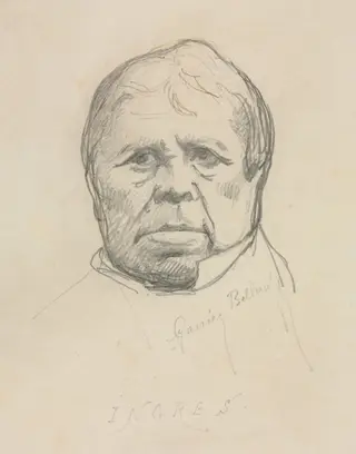 Portrait of Ingres, by Albert-Ernest Carrier-Belleuse, 1854