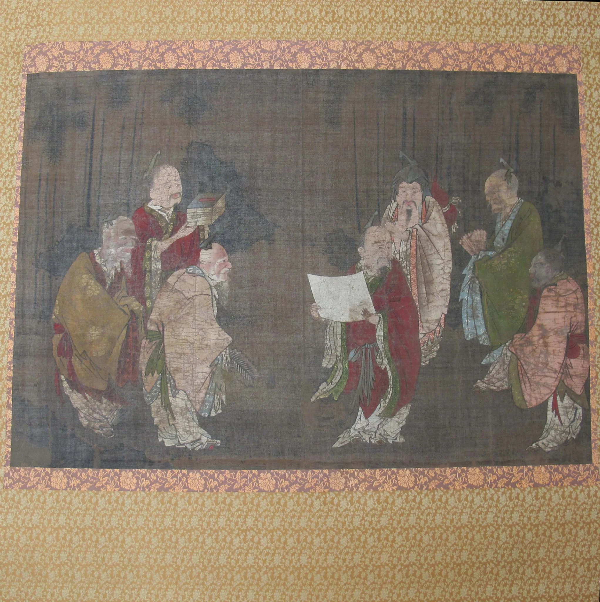 Seven Sages of the Bamboo Grove, detail