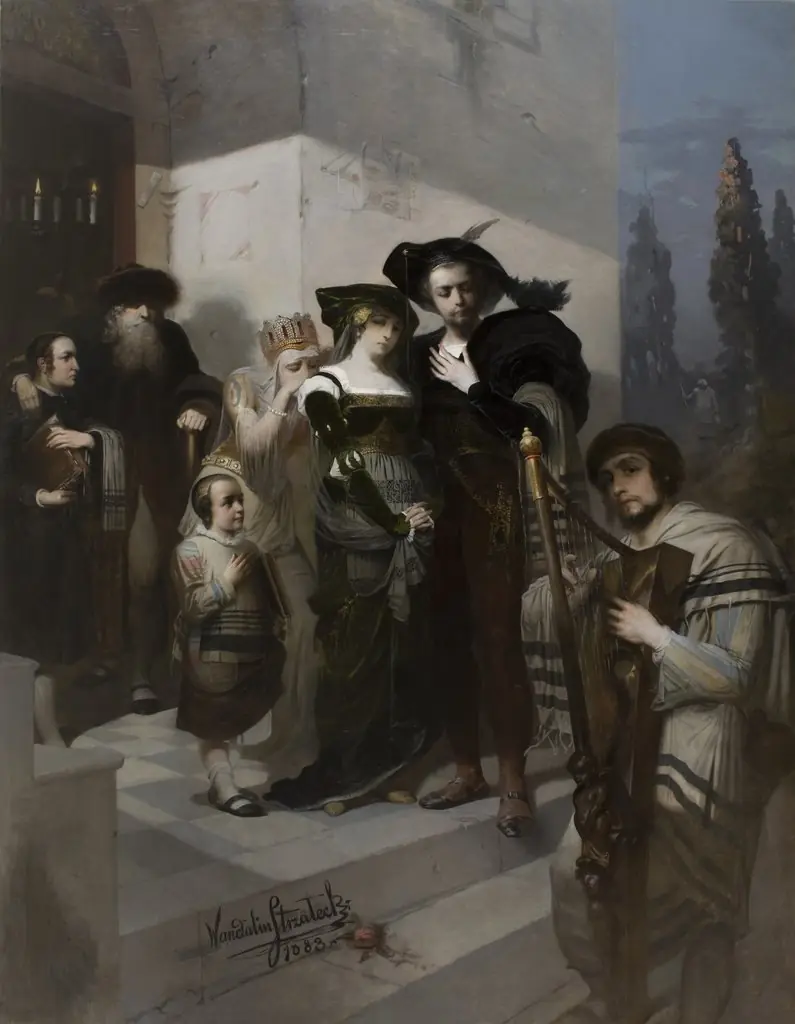 Song about the Destruction of Jerusalem, by Wandalin Strzałecki, oil, 1892