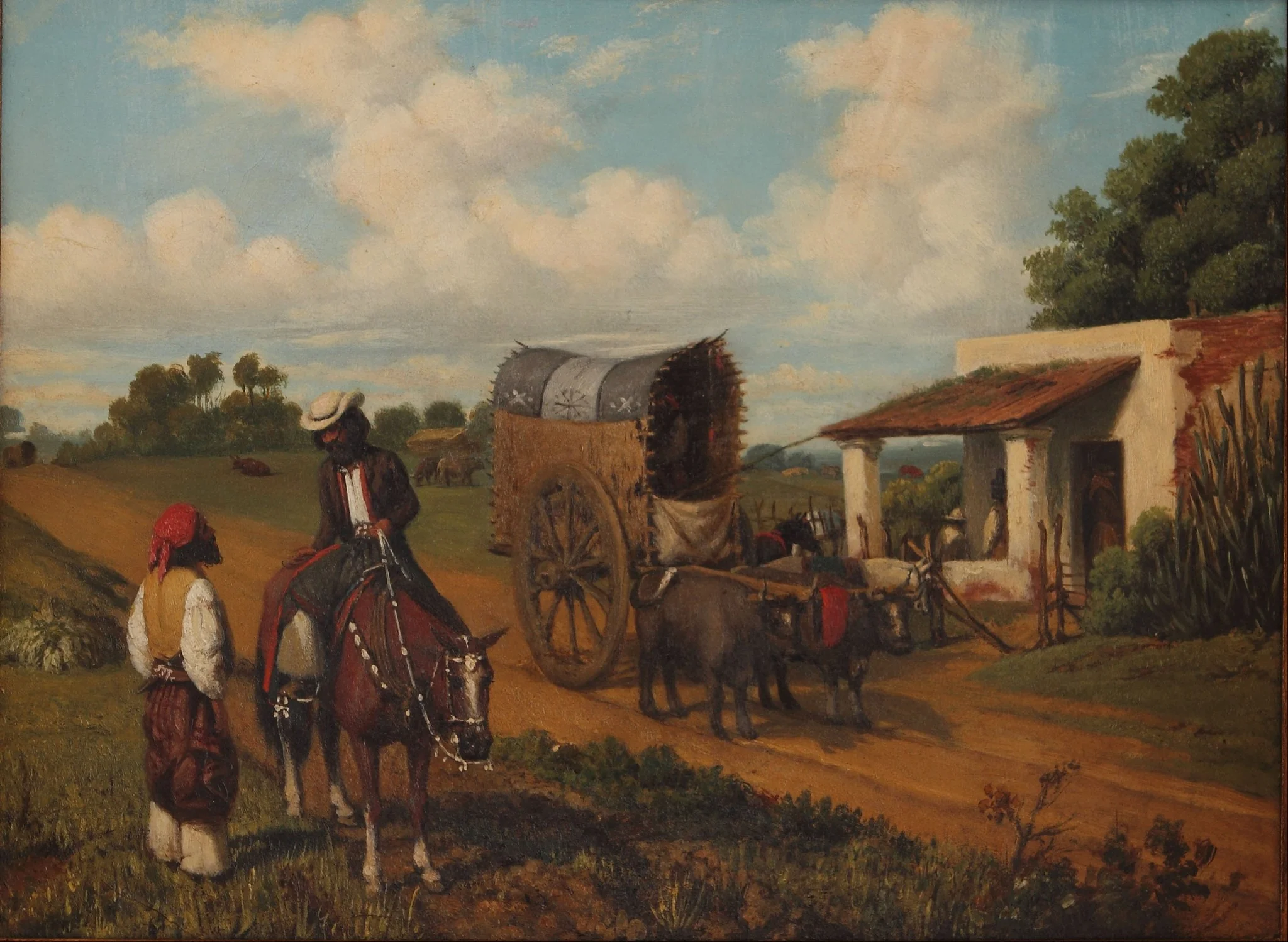 Un alto en la pulpería, detail