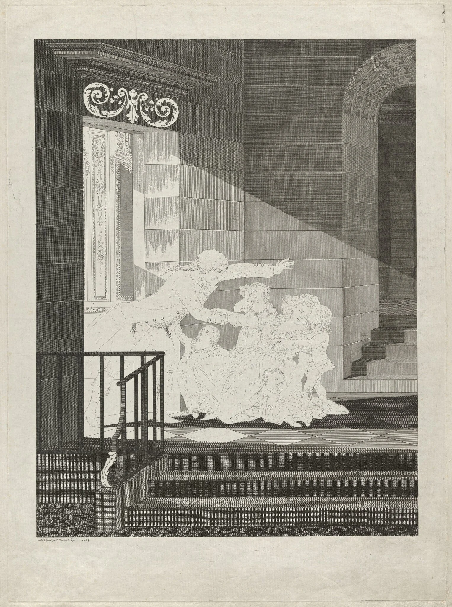 Révolution, Famille désespérée, detail