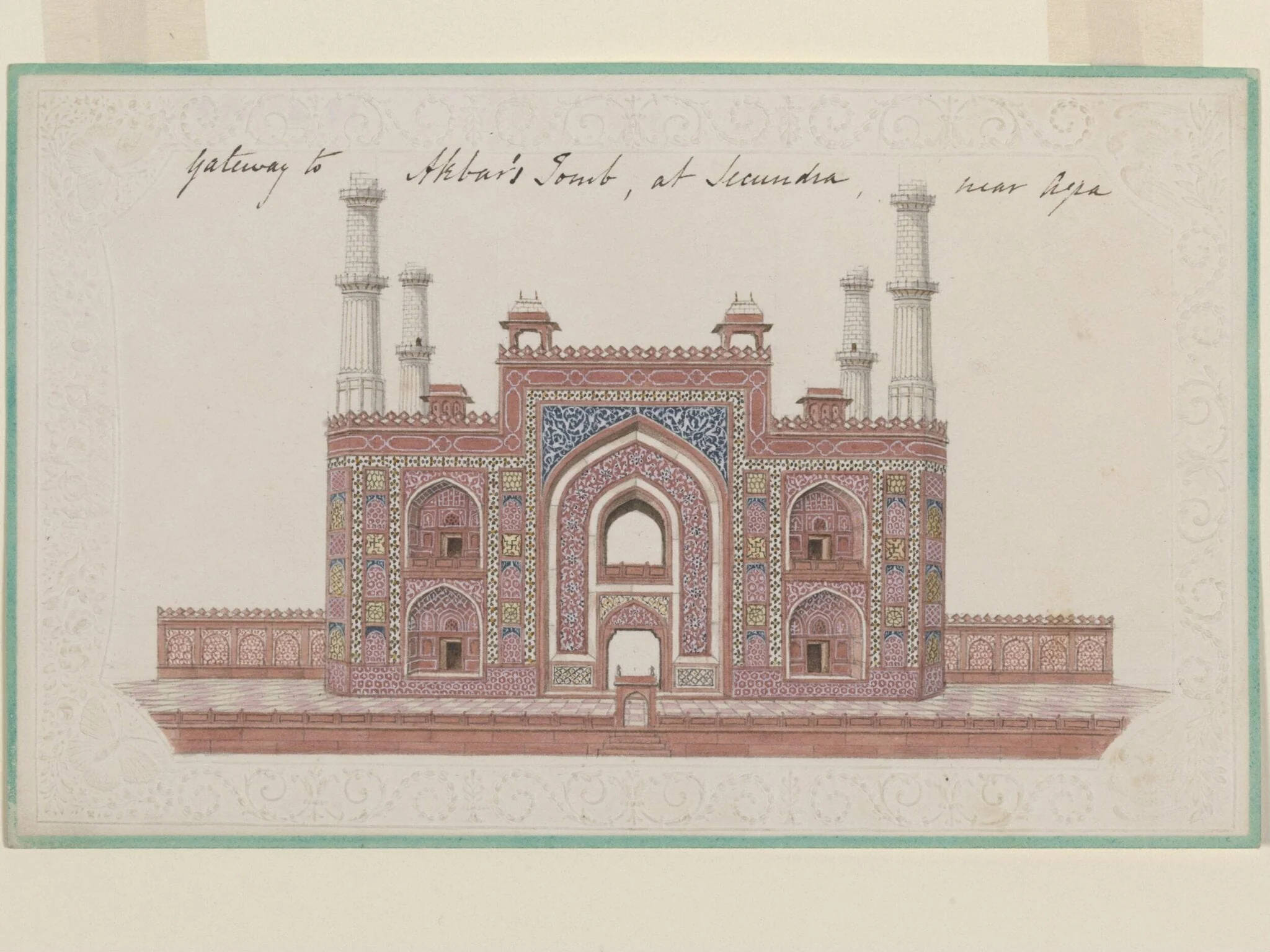 Gateway of Akbar's tomb, Sikandra, detail