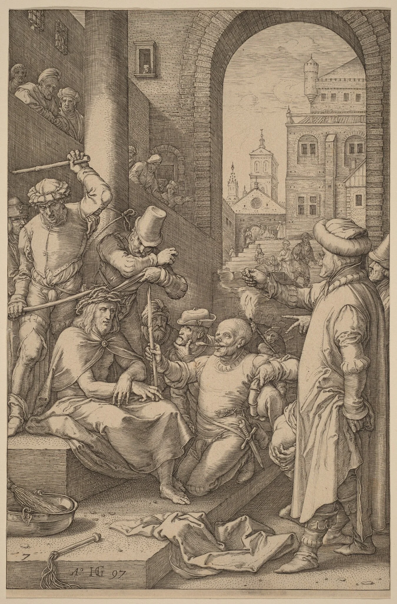 Christ Crowned with Thorns, detail