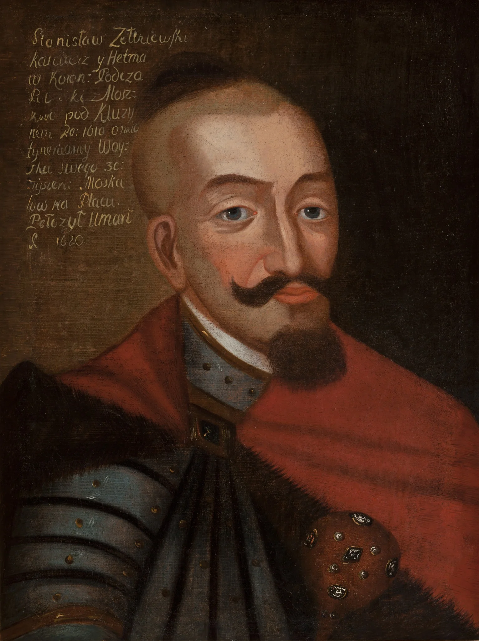 Portrait of Stanisław Żółkiewski (1547–1620), Grand Hetman of the Crown and Grand Chancellor of the Crown, detail