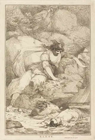 Elegy, by John Hamilton Mortimer, ink, 1778
