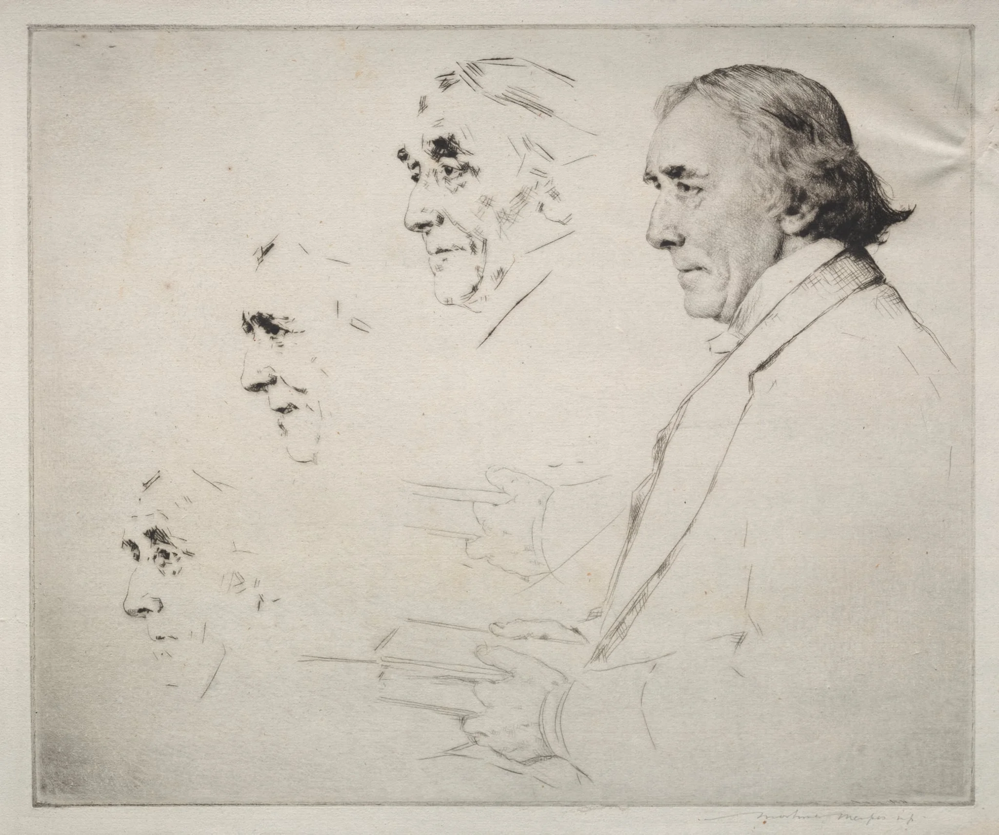 Sir Henry Irving, detail