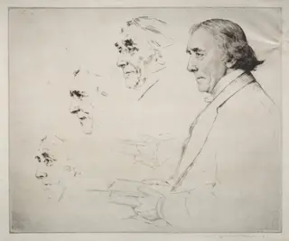 Sir Henry Irving, by Mortimer Menpes, 1909