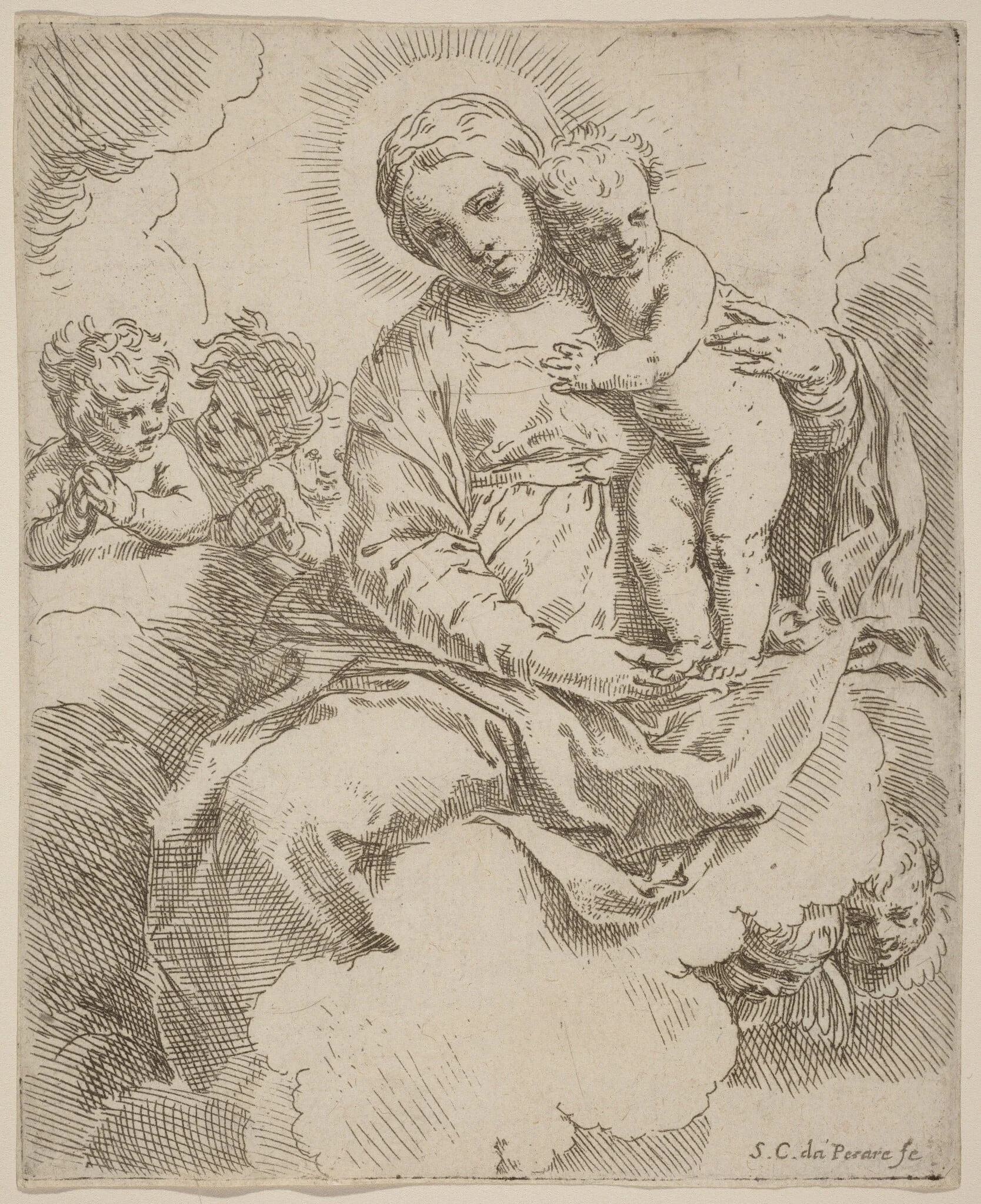 The Virgin and Child, detail
