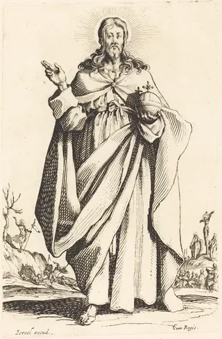 Christ, by Jacques Callot, ink, 1631