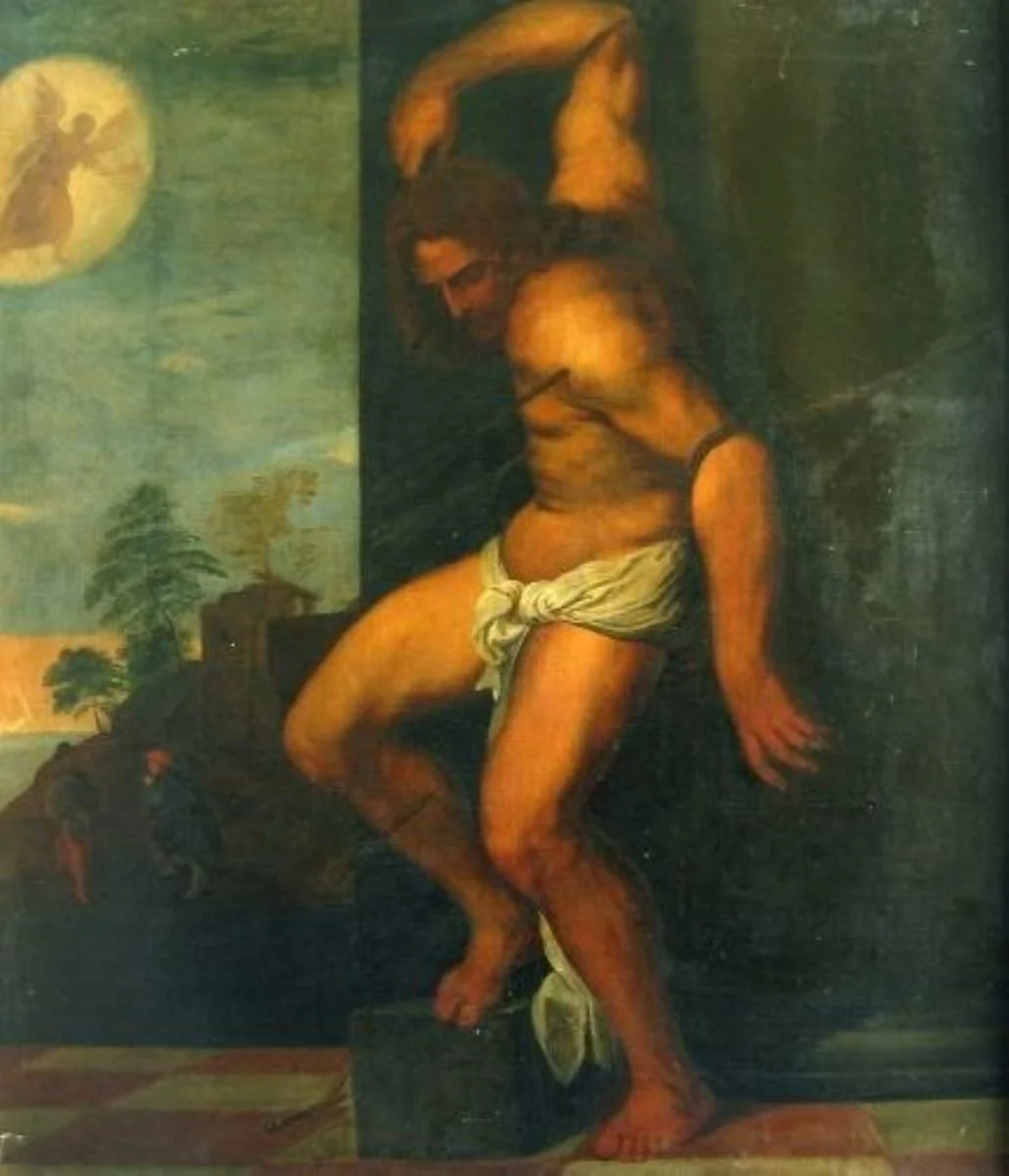 Sfântul Sebastian, detail