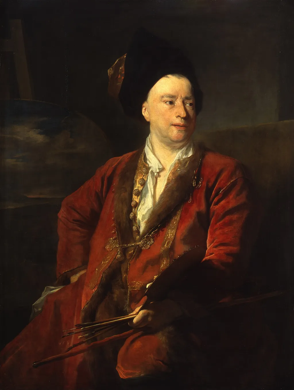 The Landscape Painter Jean Forest, by Nicolas de Largillière, oil, 1705