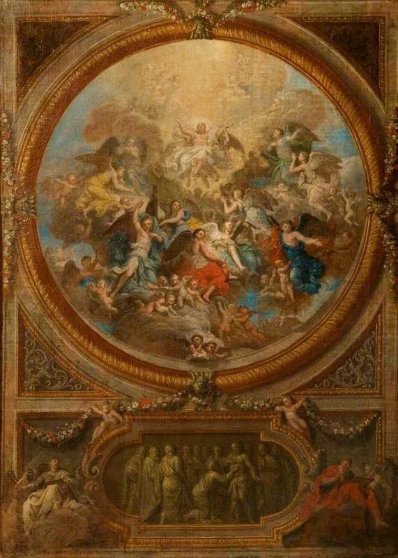 The Ascension and the Incredulity of Saint Thomas (sketch for the decoration of the chapel at Chatsworth), detail