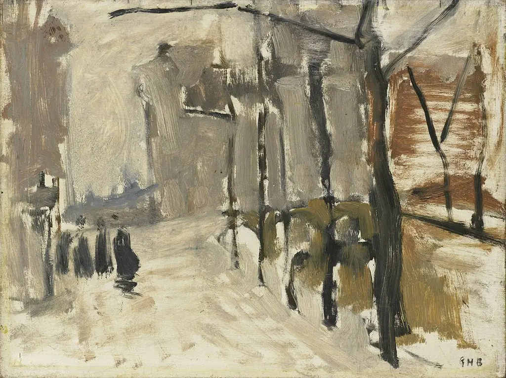Cityscape in The Hague (?) (?), by George Hendrik Breitner, oil, 1901