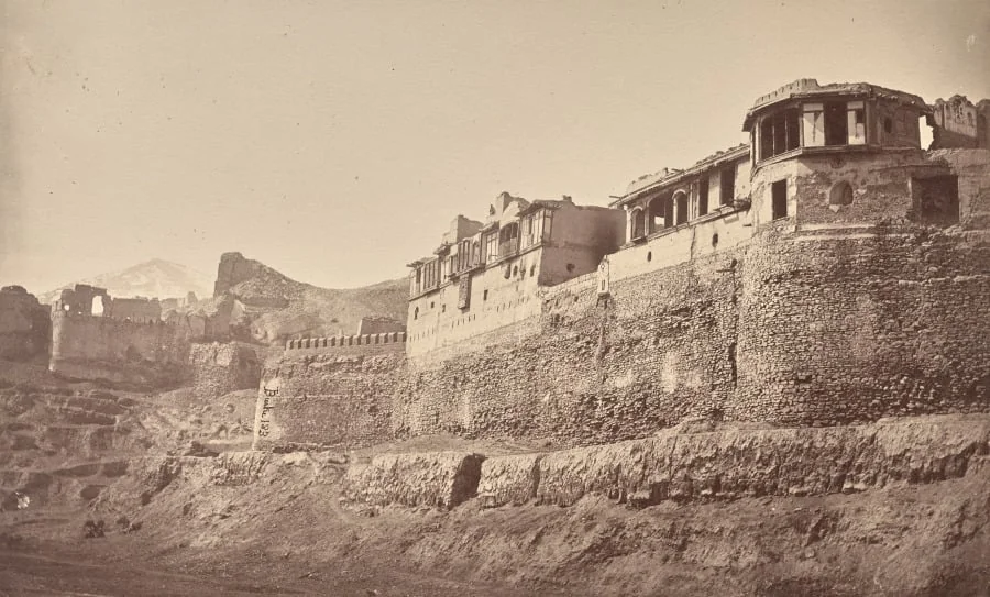 South Wall, Bala Hissar & Residency, detail