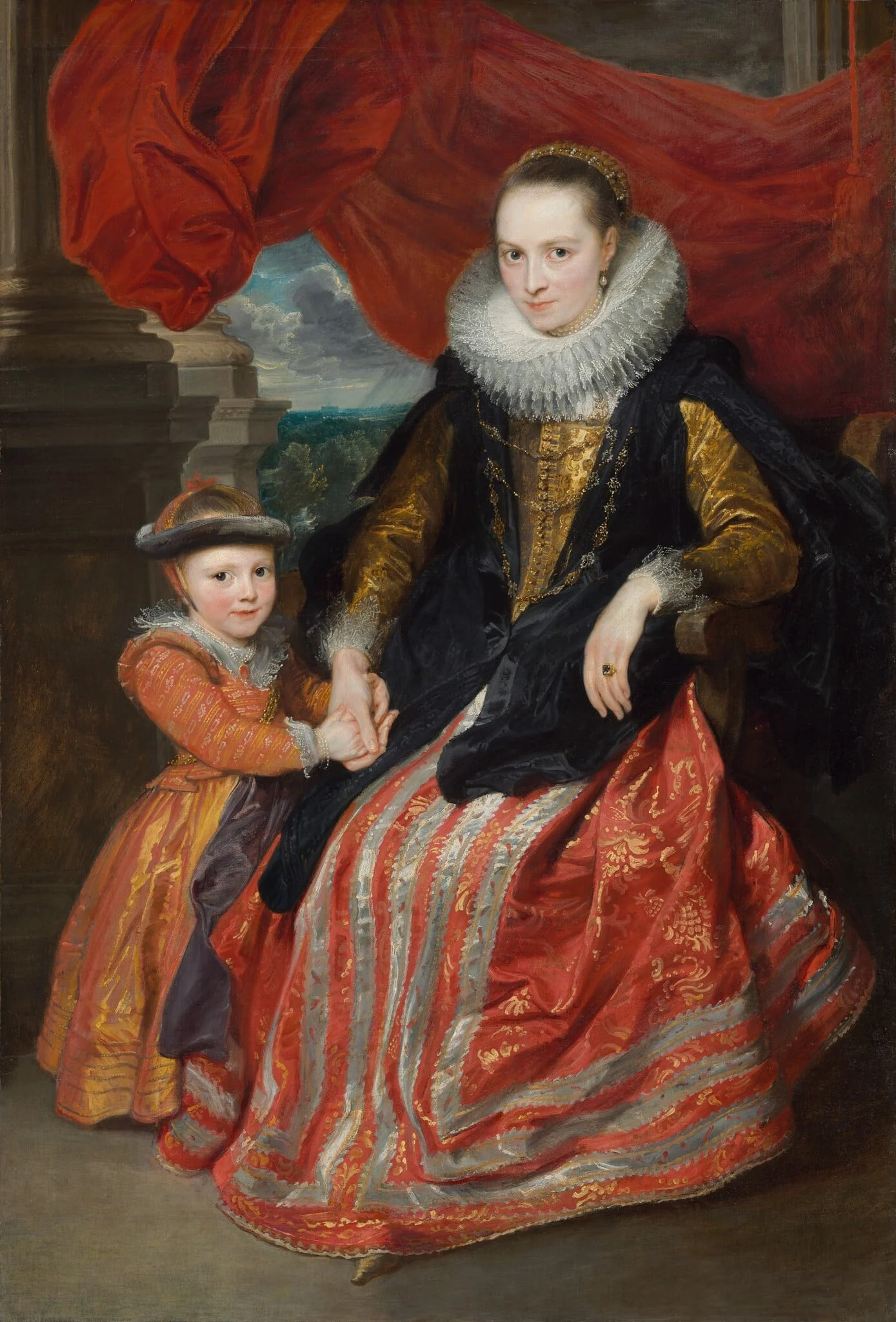 Susanna Fourment and Her Daughter, detail