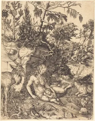 The Penance of Saint John Chrysostom, by Lucas Cranach the Elder, ink, 1509