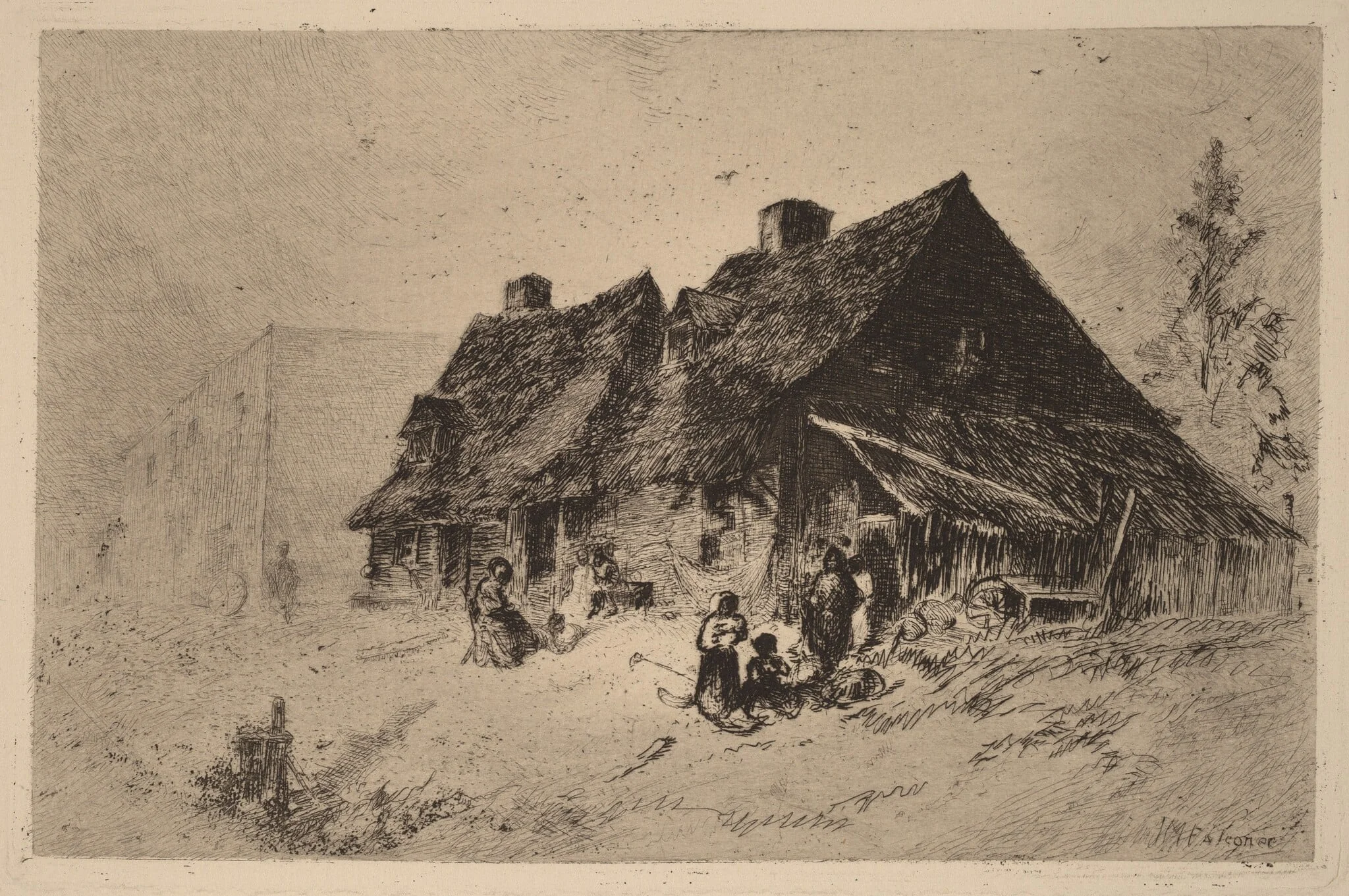 Negro Huts at Wilmington, detail